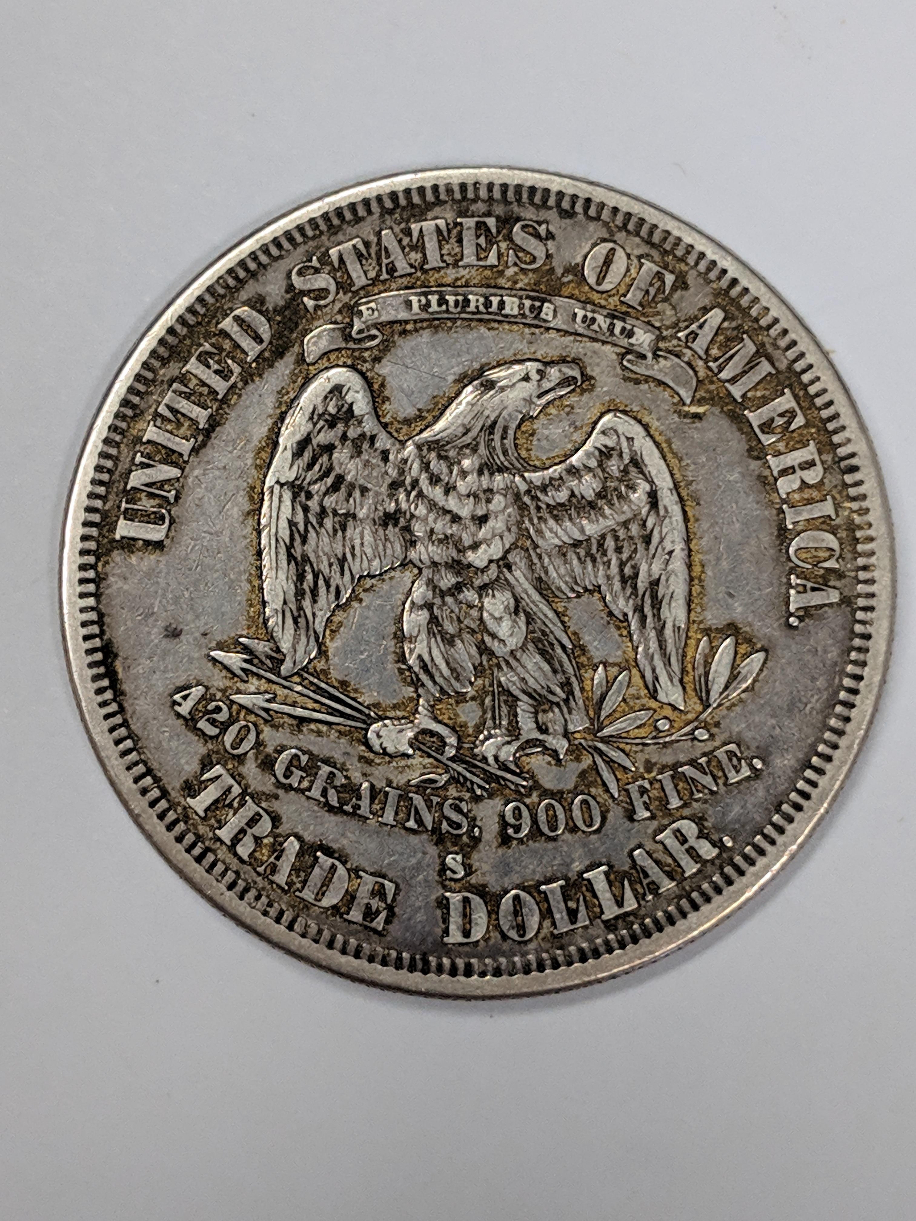 1877 United States Trade Dollar, S