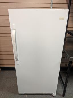 Frigidaire stand up freezer works