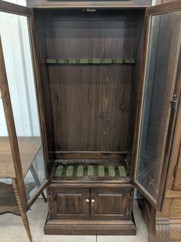 Wooden Gun Cabinet With Key