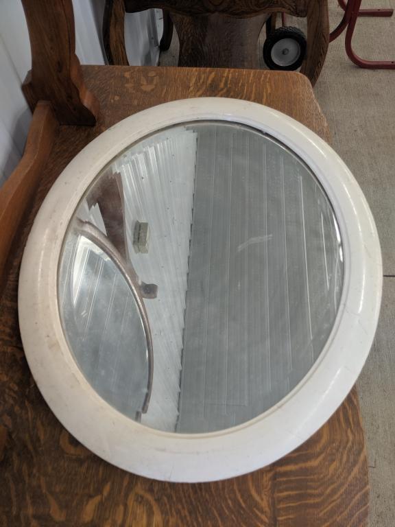 Vintage White Mirror