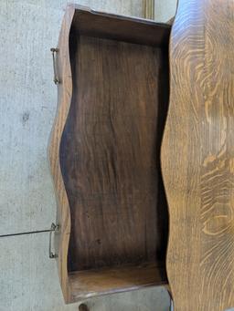 Wooden Dresser And Mirror