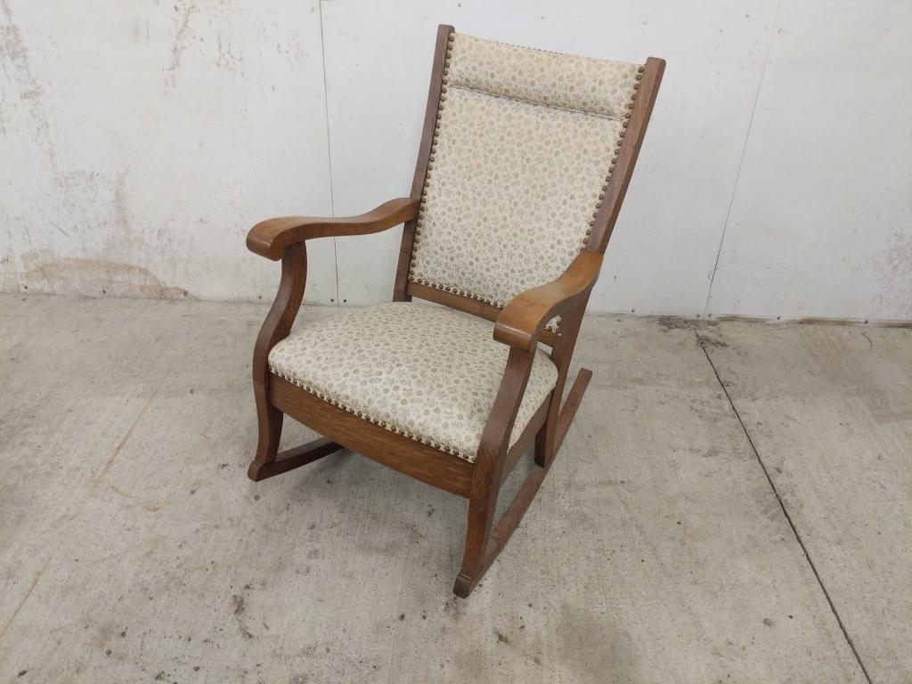 Wooden rocking chair