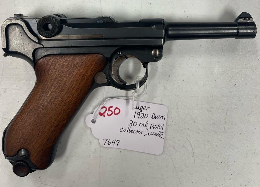 Luger 1920 DWM 30cal Collector Pistol