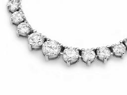 ^18k White Gold 10.00ct Diamond Necklace