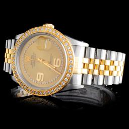 Rolex DateJust YG/SS 1.50ct Diamond 36mm Watch