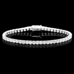 ^18k White Gold 8.00ct Diamond Bracelet