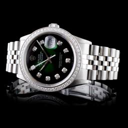 Rolex SS DateJust Diamond 36MM Wristwatch