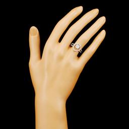 18K Gold 0.98ctw Diamond Ring