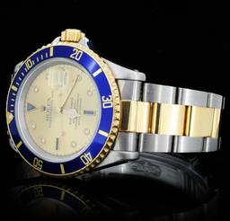 Rolex YG/SS Submariner Men's Wristwatch