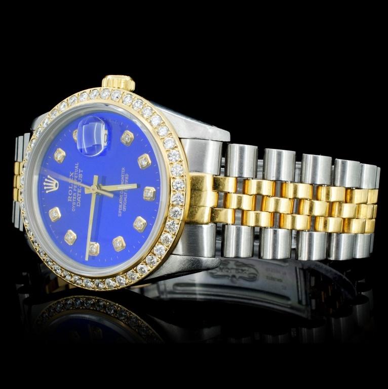 Rolex YG/SS DateJust Diamond 36MM Watch