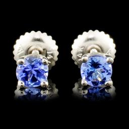 14K Gold 0.70ctw Tanzanite Earrings