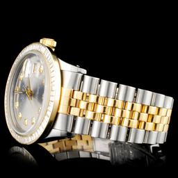 Rolex YG/SS DateJust Diamond 36MM Watch