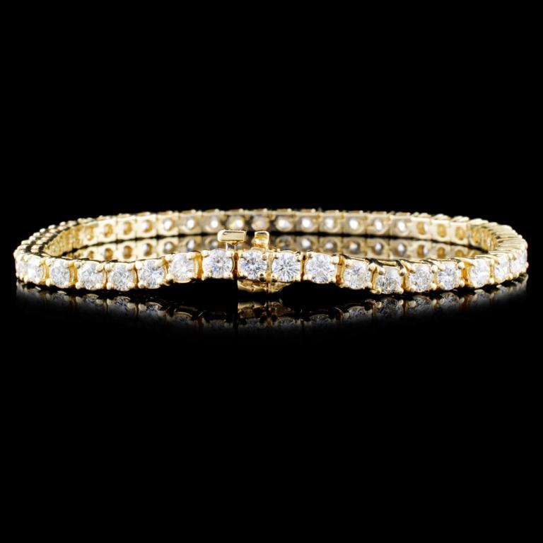 14K Gold 5.16ctw Diamond Bracelet