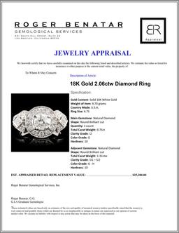 18K Gold 2.06ctw Diamond Ring