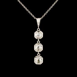 14K Gold 0.45ctw Diamond Pendant