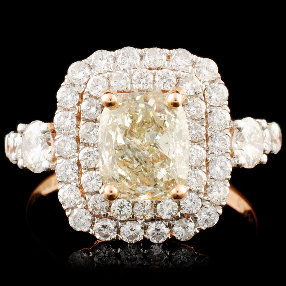 18K Gold 2.11ctw Diamond Ring