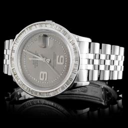 Rolex SS DateJust 36MM Diamond Wristwatch