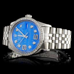 Rolex SS DateJust Diamond 36MM Wristwatch