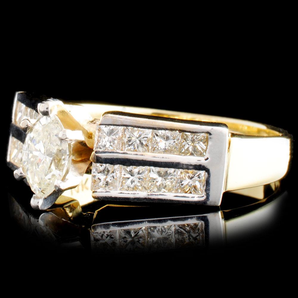 14K Gold 0.90ctw Diamond Ring