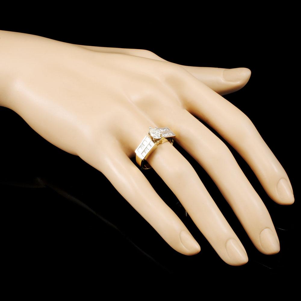 14K Gold 0.90ctw Diamond Ring