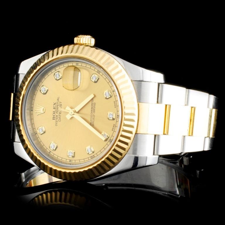 Rolex Two-Tone 41MM DateJust II Diamond Wristwatch