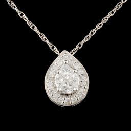 18K Gold 0.53ctw Diamond Pendant