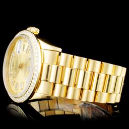 Rolex 18K Day-Date Diamond Wristwatch