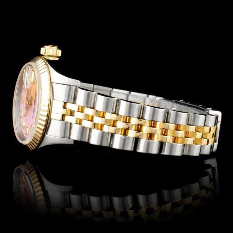 Rolex 18K & SS DateJust Diamond Ladies Watch