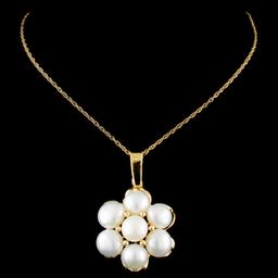 14K Gold Pearl Pendant