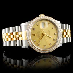Rolex DateJust Diamond 36MM Wristwatch