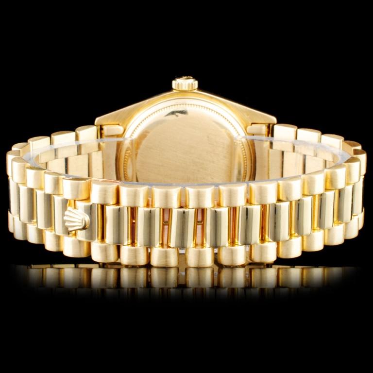 Rolex 18K YG Date-Date 1.00ct Diamond Watch