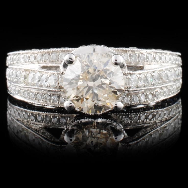 18K White Gold 2.65ctw Diamond Ring