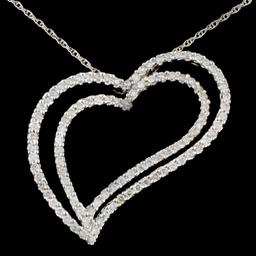 18K White Gold 1.52ctw Diamond Necklace