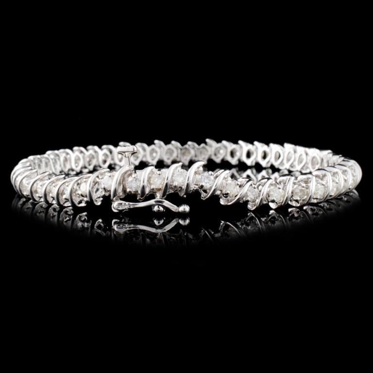 14K Gold 2.00ctw Diamond Bracelet