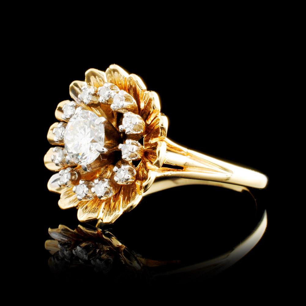 14K Gold 0.85ctw Diamond Ring