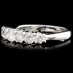 Solid Platinum 1.00ctw Diamond Ring