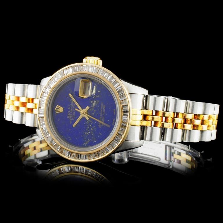 Rolex YG/SS DateJust 2.00ct Diamond Ladies Watch