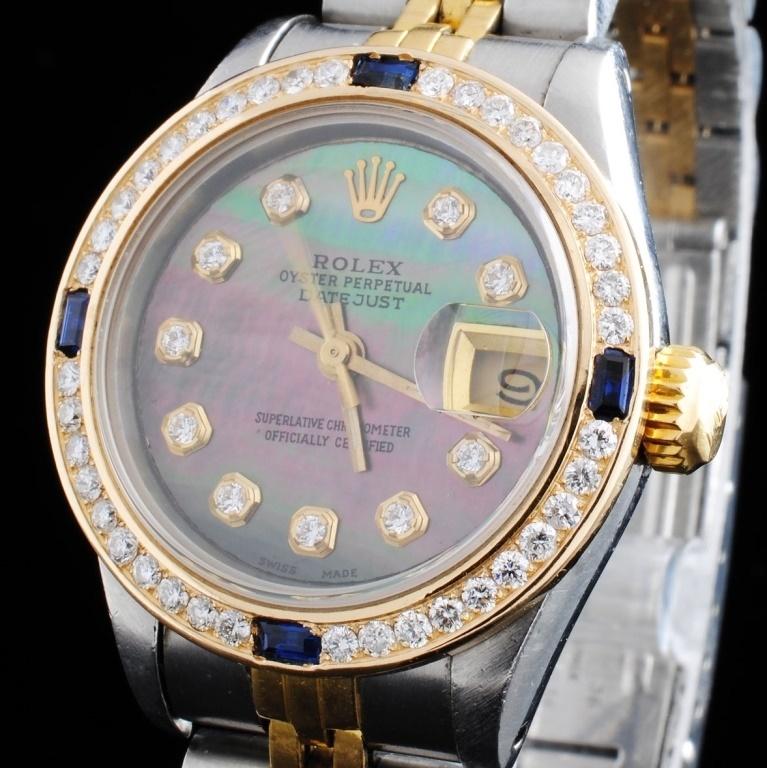 Rolex DateJust Ladies Diamond Wristwatch