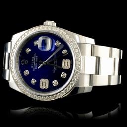 Rolex DateJust 116200 SS 1.35ct Diamond 36MM Watch