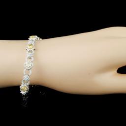 18K Gold 5.31ctw Fancy Diamond Bracelet