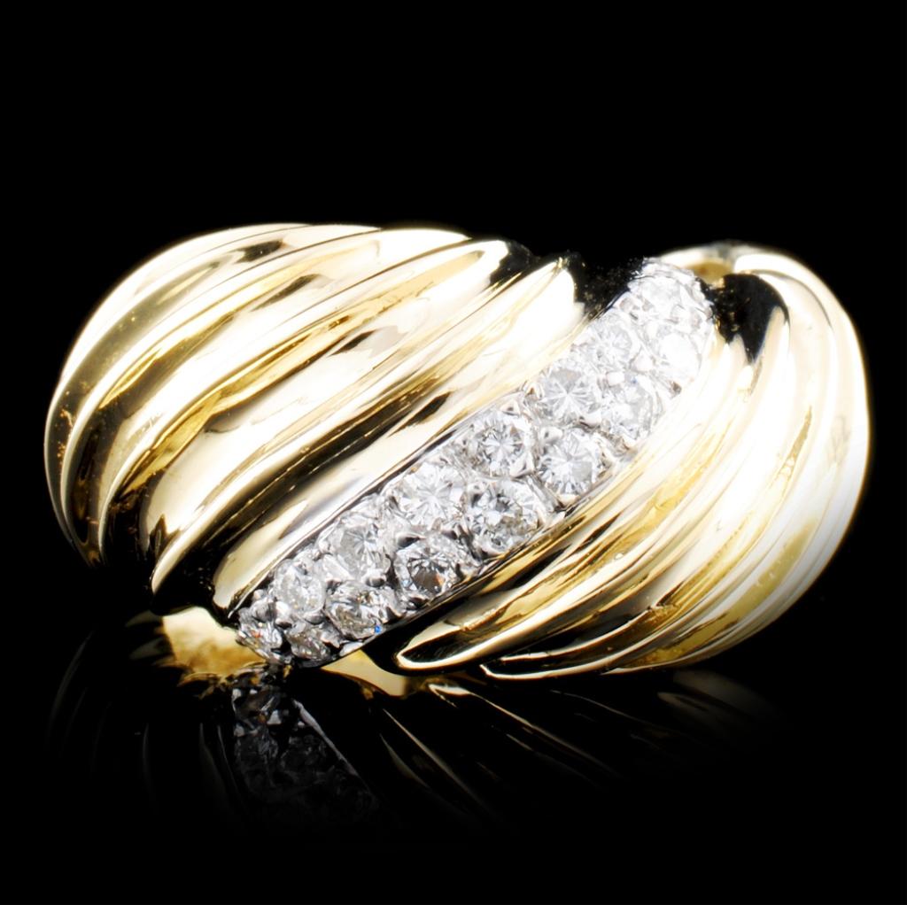 14K Gold 0.38ctw Diamond Ring