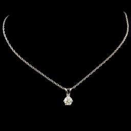 14K Gold 0.25ctw Diamond Pendant