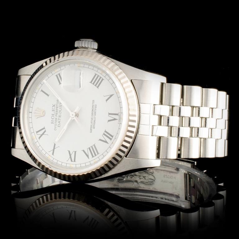 Rolex DateJust 18K & Stainless Steel Watch