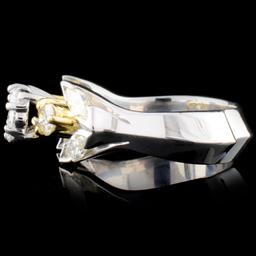 18K TT Gold 1.36ctw Diamond Ring