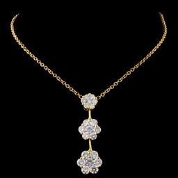 18K Yellow Gold 2.02ctw Diamond Necklace