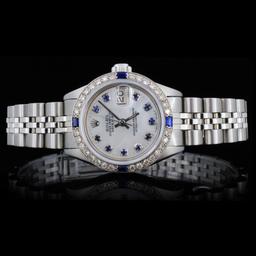 Rolex SS DateJust 1.00ct Diamond Ladies Watch