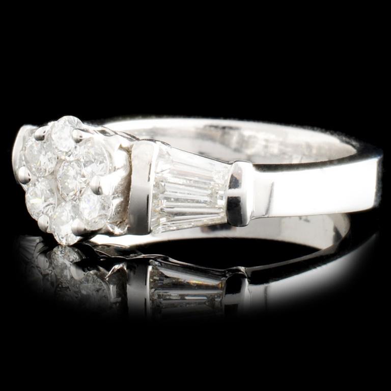 Platinum 0.63ctw Diamond Ring
