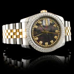 Rolex DateJust 116233 18K YG/SS Diamond 36MM Watch