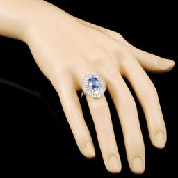 18K Gold 2.63ct Tanzanite & 1.07ctw Diamond Ring