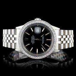 Rolex SS DateJust 1.50ct Diamond 36mm Watch